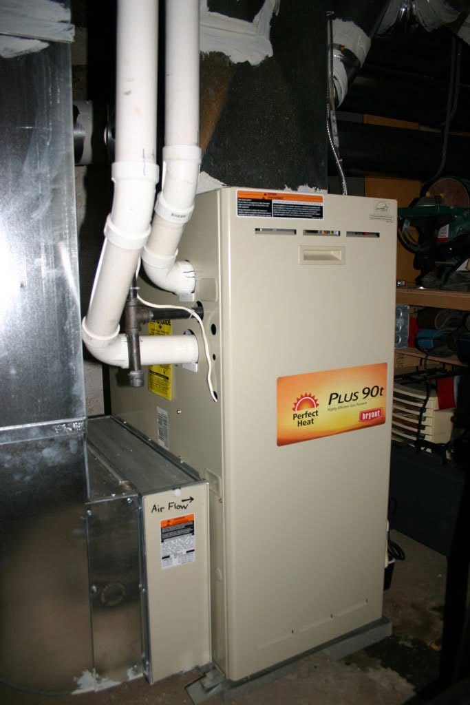 Bryant furnace installation